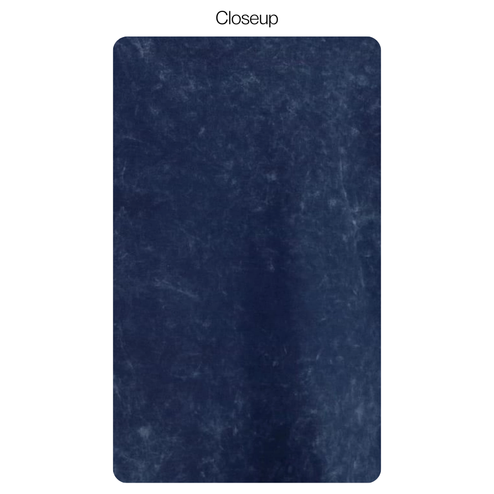 Acid Wash Plain Navy Blue - Oversized