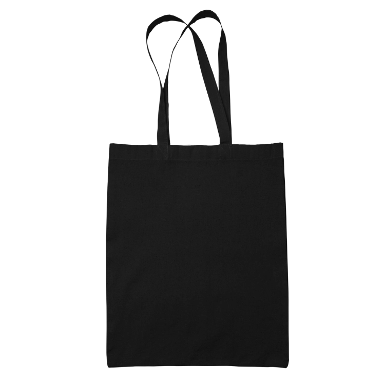 basic black tote bag