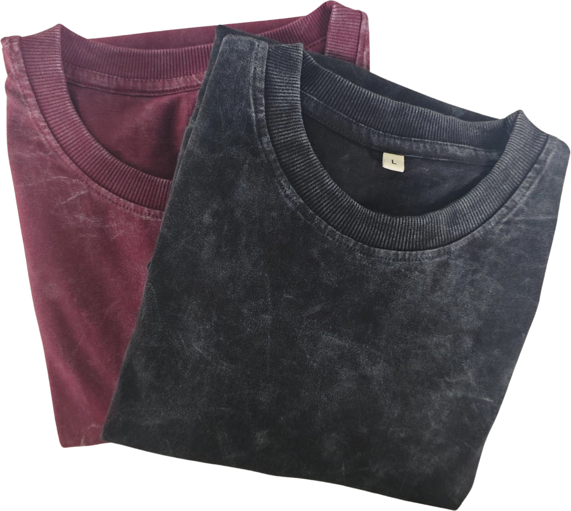 Acid Wash Plain Black - Oversized