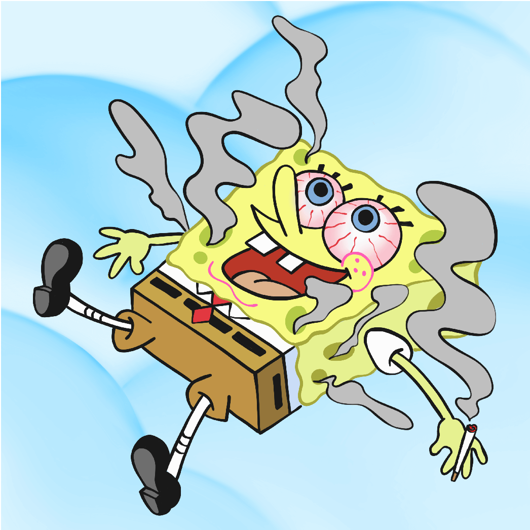 Sponge Bob Square High - Oversized - ADLT