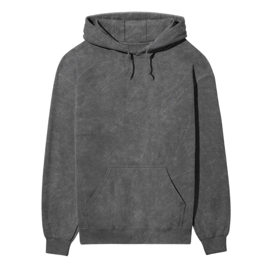 Acid Wash Plain Grey Hoodie (Super Sale)