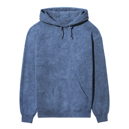 Acid Wash Blue Hoodie (Super Sale)