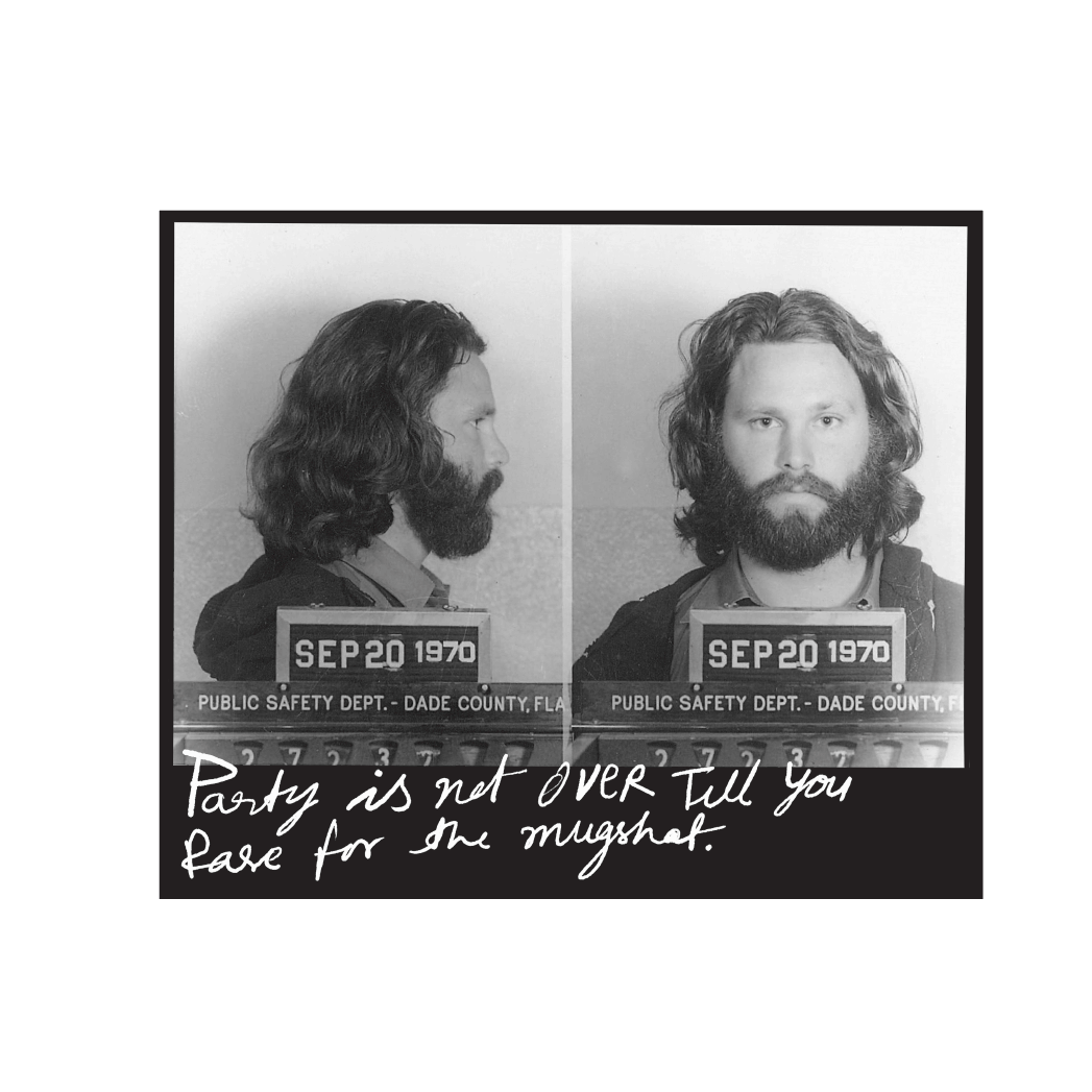 Jim Morrison Mug Shot - Oversized - ADLT