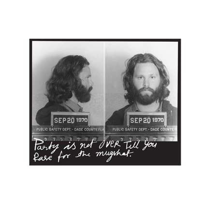 Jim Morrison Mug Shot - Oversized - ADLT
