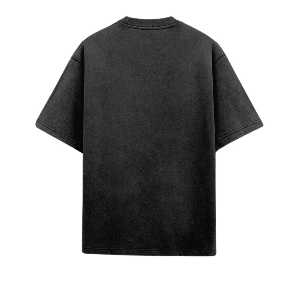 Acid Wash Plain Black - Oversized