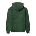 Acid Wash Plain Green Hoodie - Super Discount (Size-M)