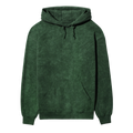 Acid Wash Plain Bottle Green Hoodie