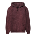Acid Wash Plain Maroon Hoodie