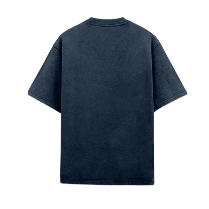 Acid Wash Plain Navy Blue - Oversized