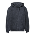 Acid Wash Plain Navy Blue Hoodie