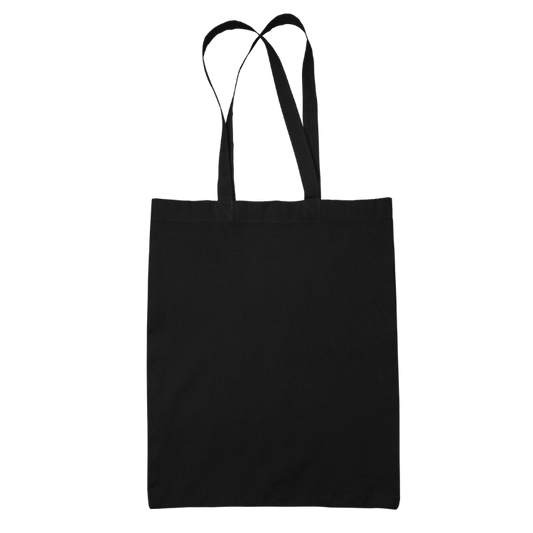 basic black tote bag