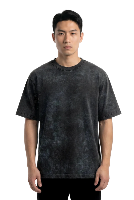 Acid Wash Plain Black - Oversized