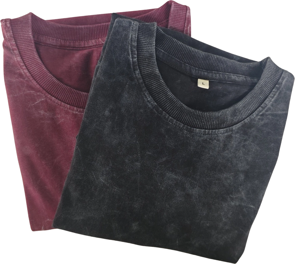 Acid Wash Plain Black - Oversized
